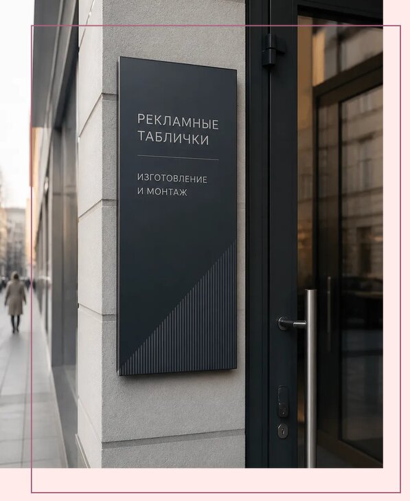 Рекламные таблички в Северодвинске по цене от 4554 р. | Аванза-Свр