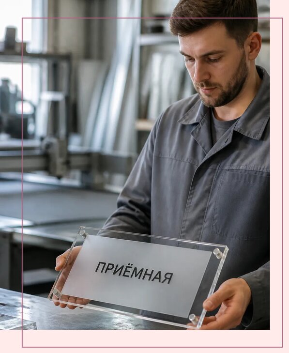 Таблички из оргстекла на заказ в Северодвинске от 3947 р. | Аванза-Свр